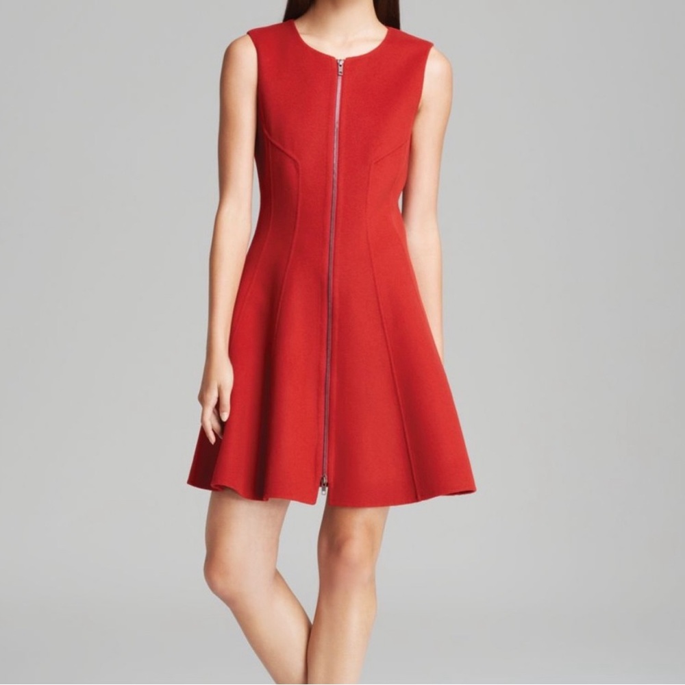 New with tag Theory red dress double face wool